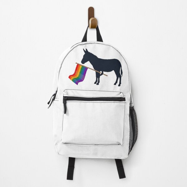Item preview, Pride Donkey Carrying Rainbow Flag – Love, Equality and Acceptance Colorful Donkey Design designed and sold by Trendesigne.