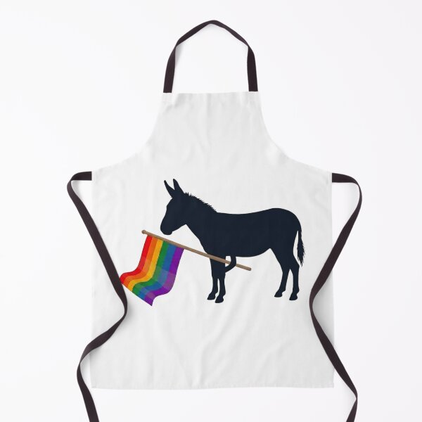 Item preview, Pride Donkey Carrying Rainbow Flag – Love, Equality and Acceptance Colorful Donkey Design designed and sold by Trendesigne.