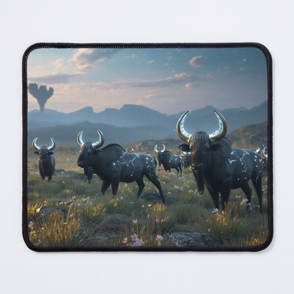 Item preview, Starhorn Grazers Fantasy Alien Plains Landscape designed and sold by Luminous Wilds.