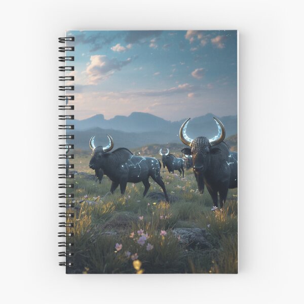 Item preview, Starhorn Grazers Fantasy Alien Plains Landscape designed and sold by Luminous Wilds.