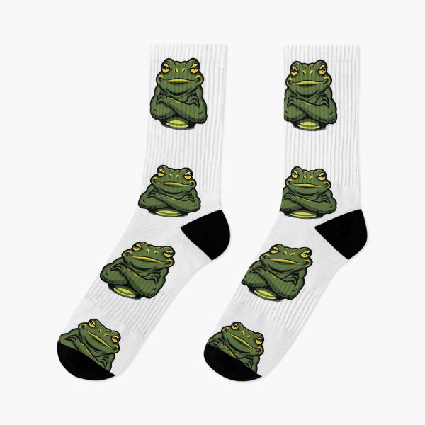 Item preview, Menacing Frog — Funny Intimidating Frog Sticker designed and sold by tommysworks.