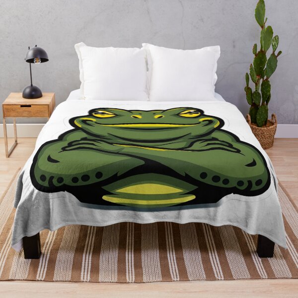 Item preview, Menacing Frog — Funny Intimidating Frog Sticker designed and sold by tommysworks.