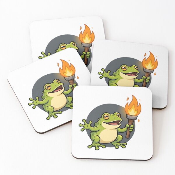 Item preview, Frog of Chaos — Chaotic Evil Frog with Torch designed and sold by tommysworks.