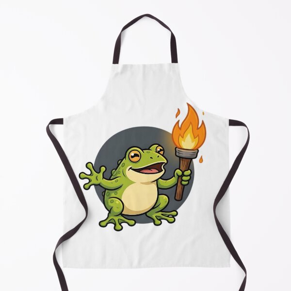 Item preview, Frog of Chaos — Chaotic Evil Frog with Torch designed and sold by tommysworks.