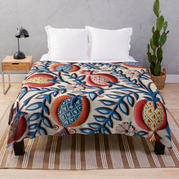 Item preview, Ottoman Pomegranate Suzani Tapestry Print designed and sold by Vicky Brago-Mitchell®.