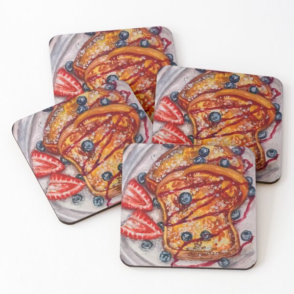 Item preview, Berry Sweet Morning – French Toast Watercolor Art designed and sold by happiartworks .