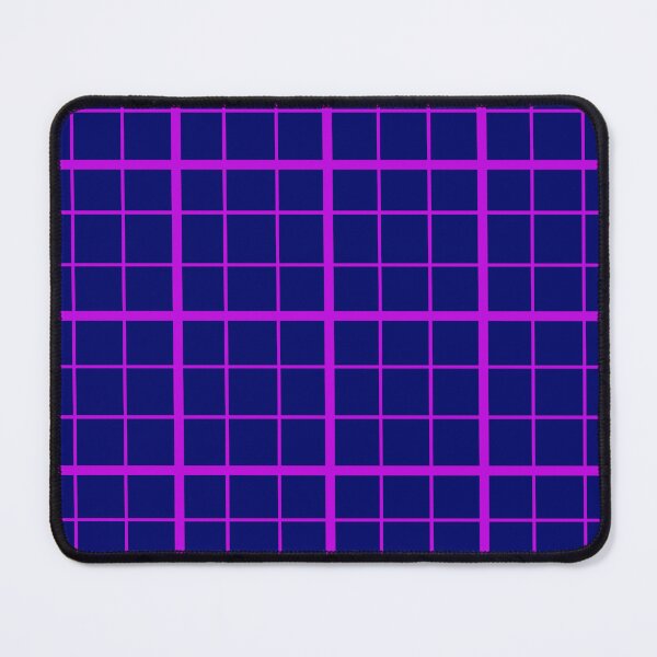 Item preview, Purple On Blue Grid Windowpane Check Design designed and sold by PatternTitan.