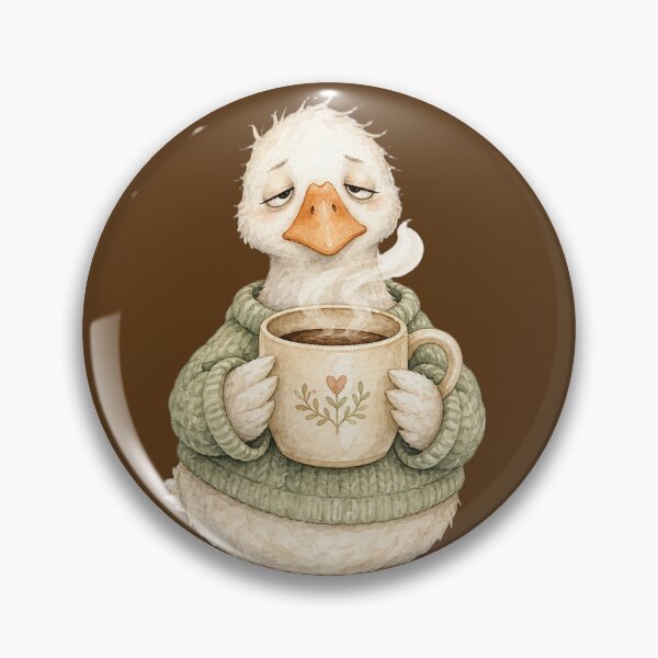 Item preview, Tired Coffee Goose Meme sticker designed and sold by The Silly goose country club.