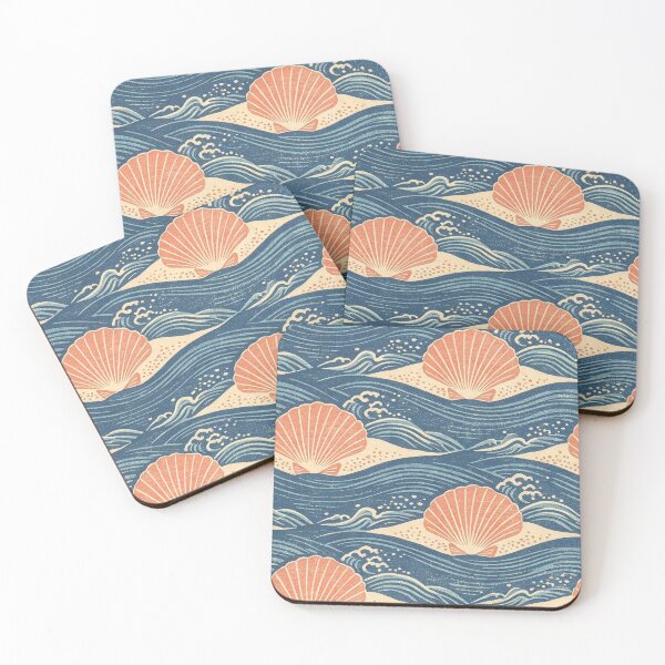 Item preview, Seashell Beach Pattern designed and sold by synthoso.