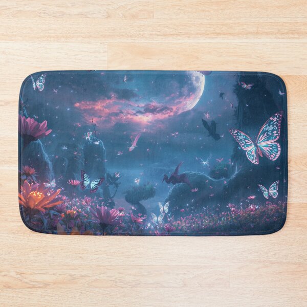 Item preview, Celestial Flutterbeasts Moon Garden Fantasy Landscape designed and sold by Luminous Wilds.