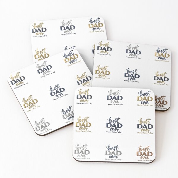 Item preview, Best Dad Ever Gold Navy Father's Day Gift Design Sticker set designed and sold by SideKickCreates.