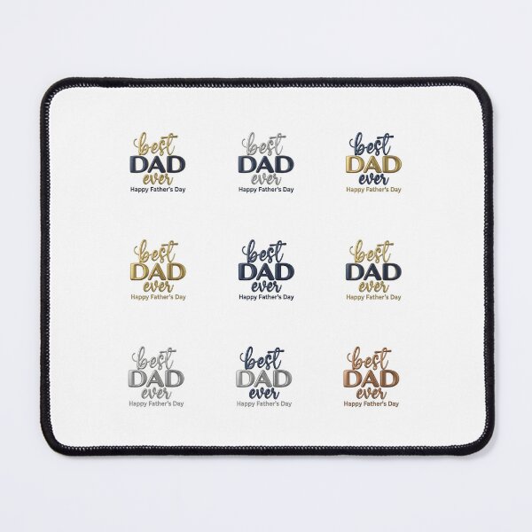 Item preview, Best Dad Ever Gold Navy Father's Day Gift Design Sticker set designed and sold by SideKickCreates.