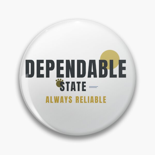 Item preview, DEPENDABLE STATE – Dog Lover Geometric Typography Design designed and sold by HeartAndArtShop.