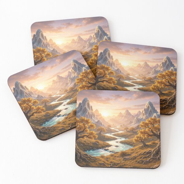 Item preview, Golden River Valley in Mystic Light and Autumn Colors designed and sold by FotoworldEdel.