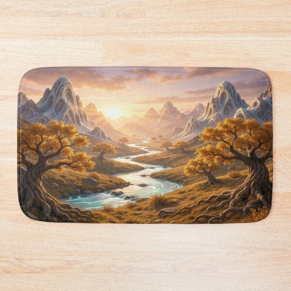 Item preview, Golden River Valley in Mystic Light and Autumn Colors designed and sold by FotoworldEdel.