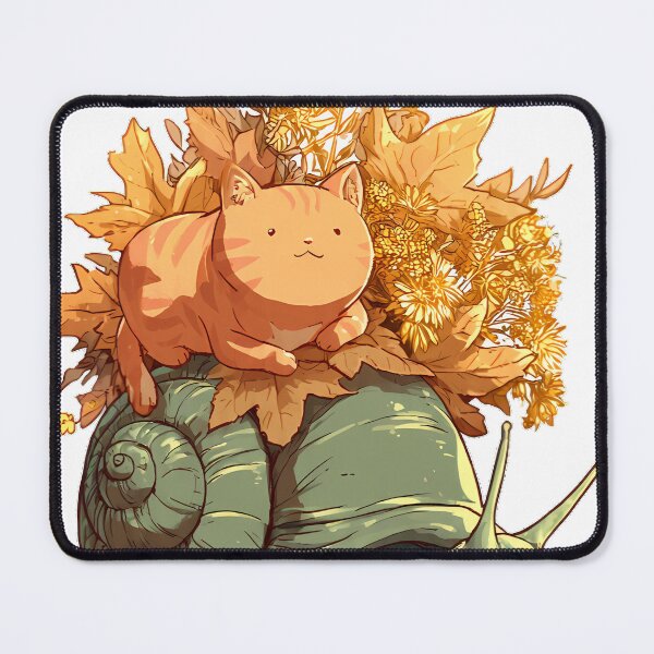 Item preview, Cottagecore Snail Ginger Cat designed and sold by pumsquare.