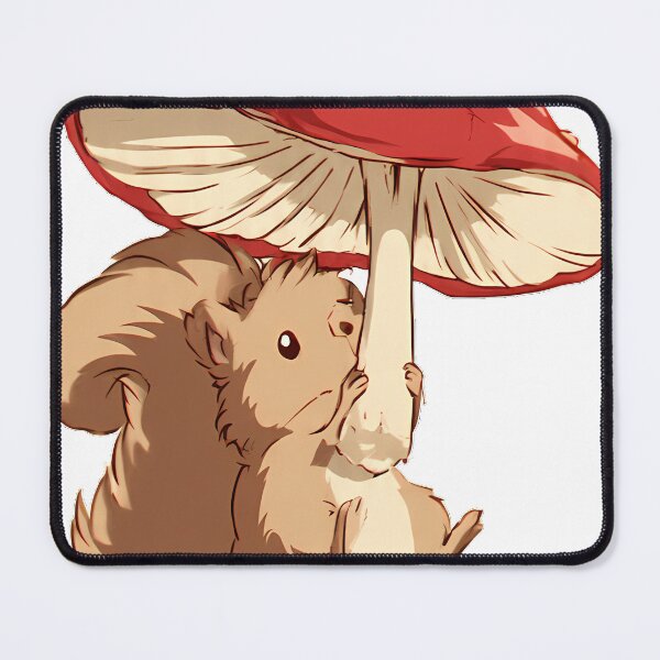 Item preview, Cottagecore Mushroom Squirrel designed and sold by pumsquare.