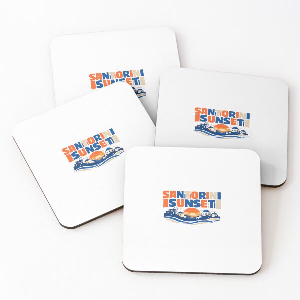 Item preview, Santorini Blue Retro Vintage Travel designed and sold by SJarts Creative Studio.