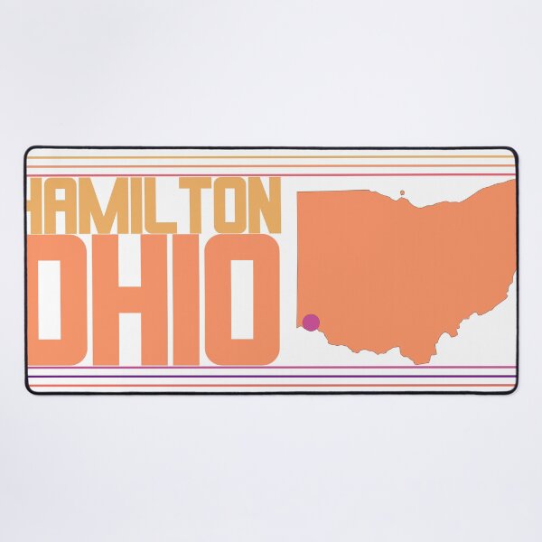 Item preview, Hamilton Ohio City Marked On Map designed and sold by TheIconSmith.