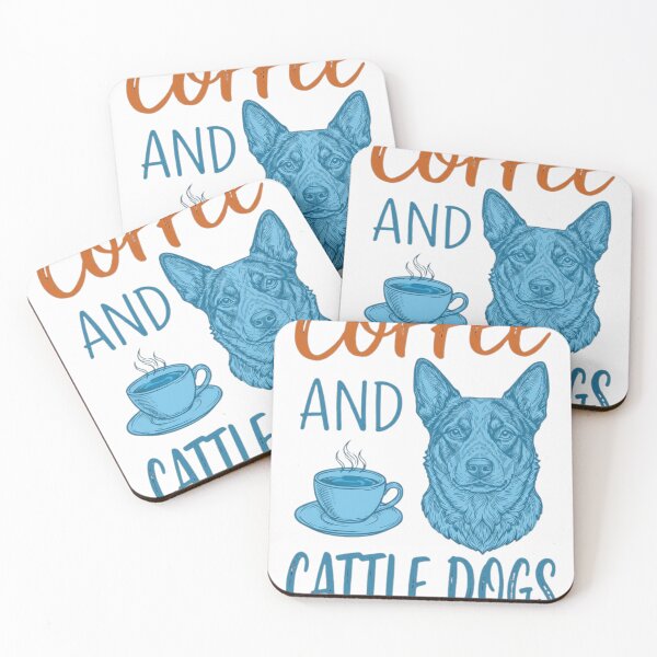 Item preview, Coffee and Cattle Dogs Funny Australian Cattle Dog Blue Heeler Gift designed and sold by haitrieuic96.