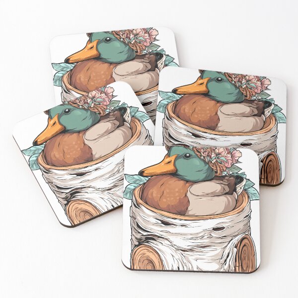 Item preview, Cottagecore Flower Duck designed and sold by pumsquare.