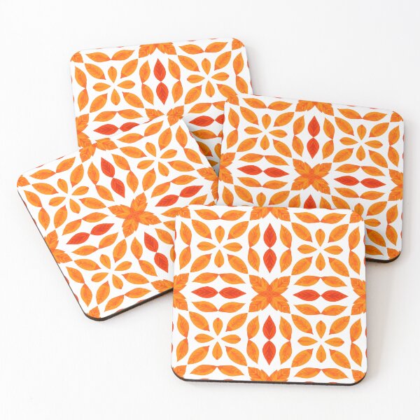 Item preview, Autumn Leaves Geometric Pattern designed and sold by Luna-Flow.