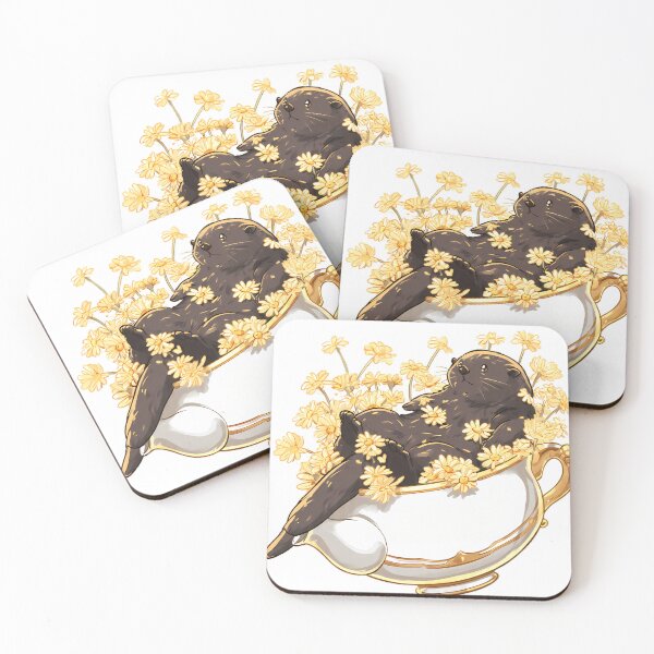 Item preview, Cottagecore Teapot Otter designed and sold by pumsquare.