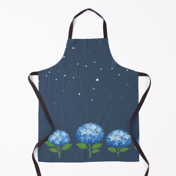 Item preview, Midnight Garden Starry Hydrangea Border Aesthetic designed and sold by MOONLIT MIRAGE.