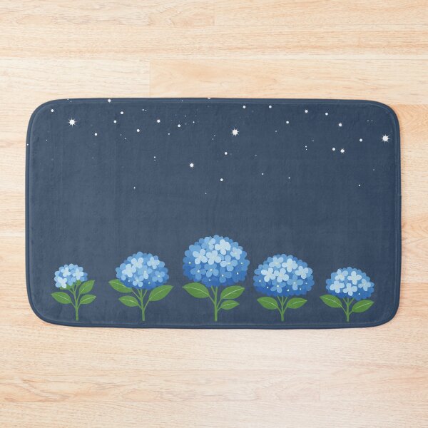 Item preview, Midnight Garden Starry Hydrangea Border Aesthetic designed and sold by MOONLIT MIRAGE.