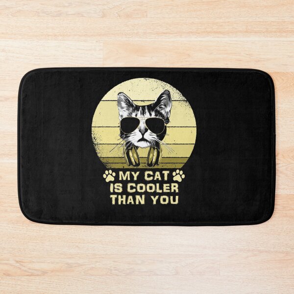 Item preview, My Cat Is Cooler Than You Feline Sunglasses Headphones designed and sold by marke770.