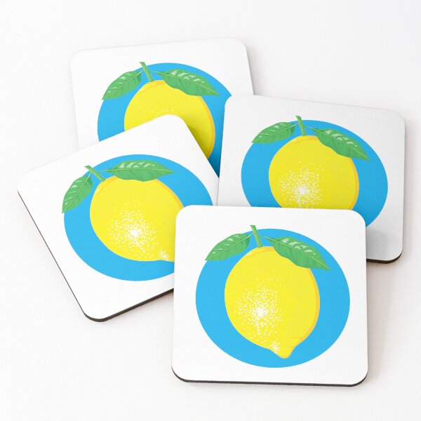Item preview, lemon in a blue dot designed and sold by RebelArt Designs.