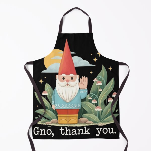 Item preview, Cute Garden Gnome Gno Thank You Funny Pun Illustration designed and sold by haitrieuic96.