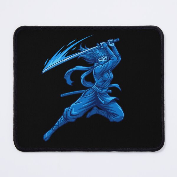 Item preview, Blue Shadow Kunoichi – Ninja Warrior Art designed and sold by blindninja.