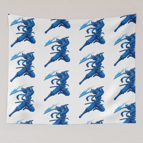 Item preview, Blue Shadow Kunoichi – Ninja Warrior Art designed and sold by blindninja.