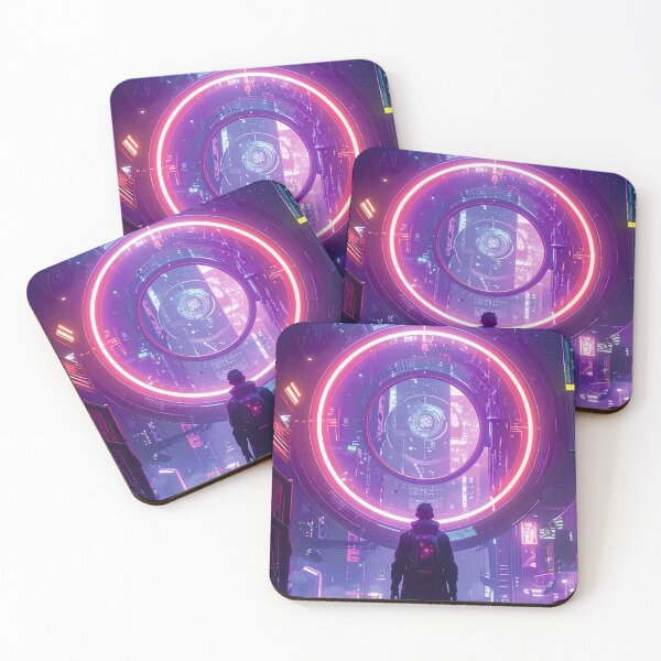 Item preview, a time traveler in the city of the future designed and sold by PawelZmich.