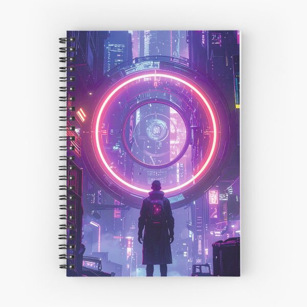 Item preview, a time traveler in the city of the future designed and sold by PawelZmich.