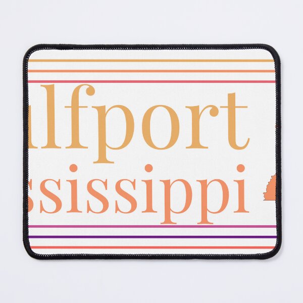Item preview, Gulfport Mississippi City Marked On Map designed and sold by TheIconSmith.