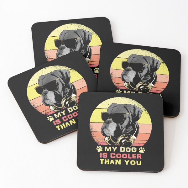Item preview, My Dog Is Cooler Than You Retro Sunglasses Dog designed and sold by marke770.