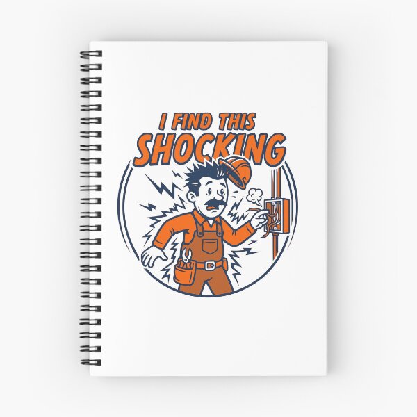 Item preview, I Find This Shocking - Funny Retro Electrician Cartoon Gift designed and sold by Sekla-Studio.