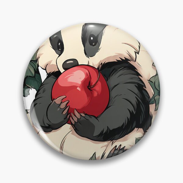 Item preview, Cottagecore Apple Badger designed and sold by pumsquare.