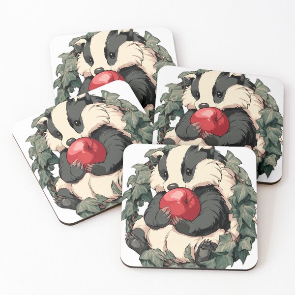 Item preview, Cottagecore Apple Badger designed and sold by pumsquare.