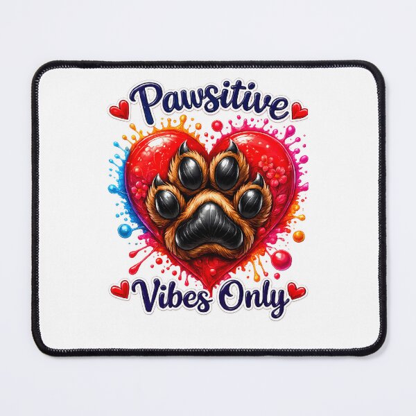 Item preview, Pawsitive Vibes Only , Cute Dog Paw Positive Quote for Dog Lovers designed and sold by GGAUL.