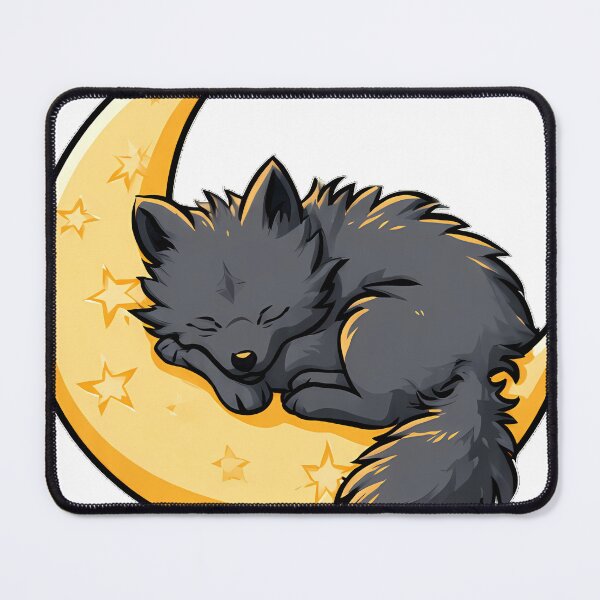 Item preview, Celestial Crescent Wolf designed and sold by pumsquare.