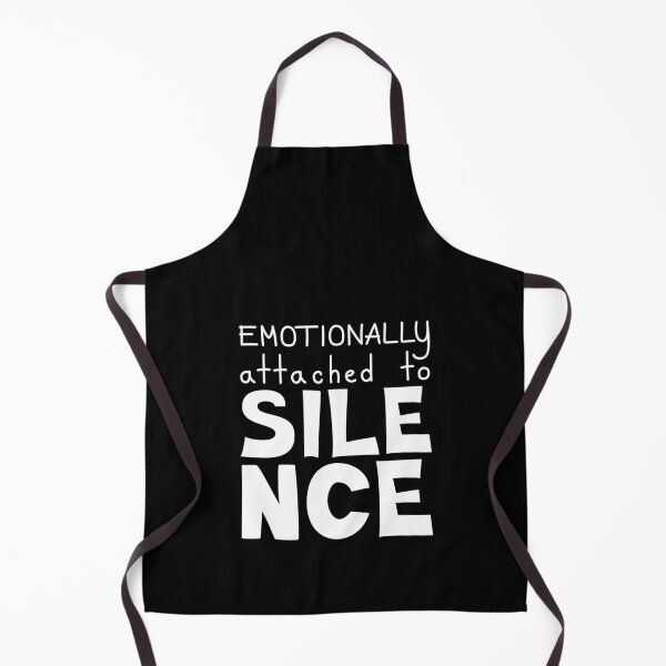 Item preview, Emotionally Attached To Silence, Introvert Quote designed and sold by Mooi Studio.