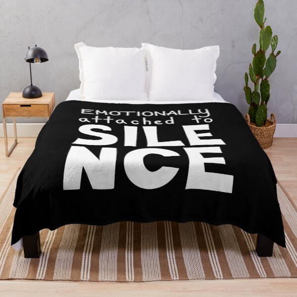 Item preview, Emotionally Attached To Silence, Introvert Quote designed and sold by Mooi Studio.
