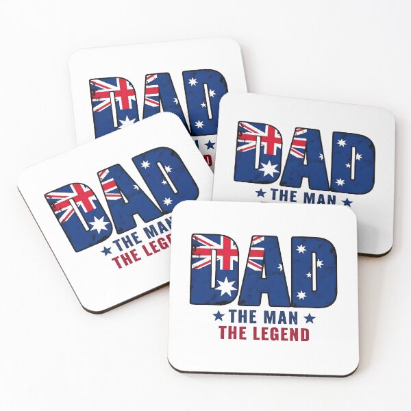 Item preview, Australian Dad The Man The Legend | Aussie Flag Father's Day Gift | Proud Aussie Dad Apparel designed and sold by SideKickCreates.
