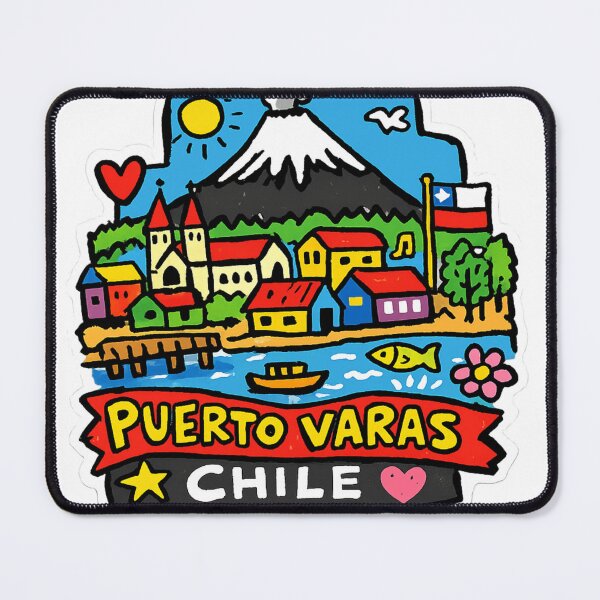 Item preview, Puerto Varas Chile Lakeside Sticker designed and sold by Imaginarium of Chaos falcon88 .