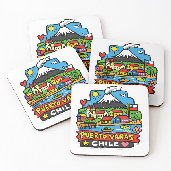 Item preview, Puerto Varas Chile Lakeside Sticker designed and sold by Imaginarium of Chaos falcon88 .