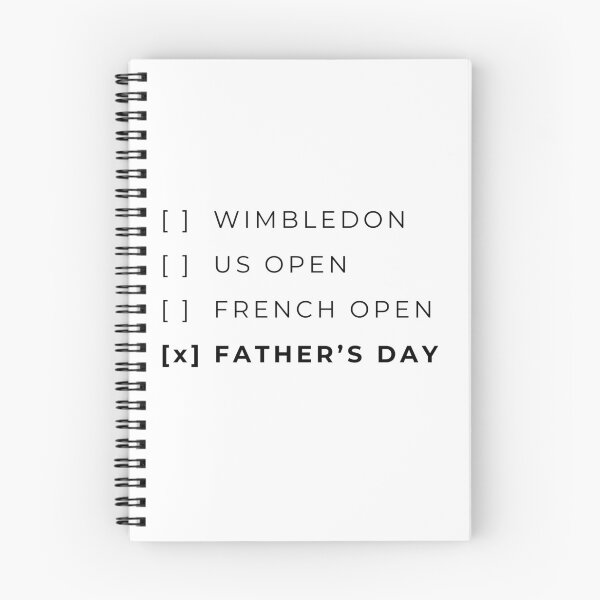 Item preview, Fathers Day Grand Slam Checklist Tennis Dad Gift designed and sold by RunningWhiskers.