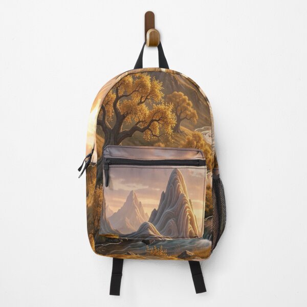 Item preview, Mystic Golden Valley with Light, Mountains and Autumn Energy designed and sold by FotoworldEdel.